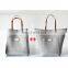 multipurpose shoulder bag style polyester women felt tote bag with leather handle and front pocket handbag