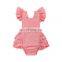 Toddler Floral Halter Bodysuit Ruffle Baby Girl Romper