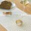 Chinese unique waffle design 100% cotton fabric hand sewing table runner for  rectangle tables