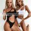 Bikini 2019 Women's Swimsuit Sexy Solid Color Sexy Gathered Irregular Bikini Maillot De Bain Trajes De Bano