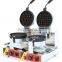 bakery machine belgium waffle maker double plate round waffle machine