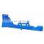 Giant Slip and Slide Tropical Inflatable Blue Wave Dual Water Slide With Pool