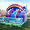 China Inflatable Rainbow Slide Jumping Castle Bouncer For Kids