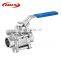 3pc stainless steel butt welding ball valve dn40