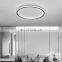 Nordic luxury bedroom led ceiling lamp round creative personality living room lamps simple modern ultra-thin bedroom lamp