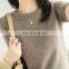 Women's Short Sleeves Pima Cotton Blend Knitted Soft Summer Sweater Tops