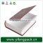Magnetic closure cardboard book shaped decorative book boxes