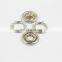 Common Wholesale garment Custom Brass 10mm round double ring prong snap buttons
