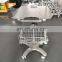 Good quality stainless steel medical instrument Electrocardiograph ECG machine trolley for hospital