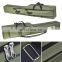 2020 New Design 1.3m Two Layers European Style Green  Folding Fishing Tackle Bag Fishing Rod Case