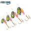 Hot Sale Sequins Luya spinner Accessories Wholesale Metal  bait with treble hook