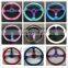 350mm ABS  Aqua blue steering wheel universal , ABS Plastic with neo chrome iron spoke steering wheels