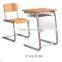 Wholesale Single classroom desk and chair student furniture for school TC-C02+TC-Z02-E