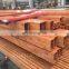 wood color coating   100 x100  100  x  50 aluminium square  rectangular aluminium tube pipes
