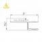 Kitchen Aluminium profile for cabin Zhonglian Factory Designed 6063 T5
