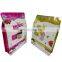 Factory Custom Printed bocadillos de frutas y verduras UV printing flat bottom reusable snack bag