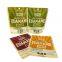 Customized matt printing  three sides seal bag food packaging pouch bag with window/zipper