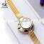 SHENGKEG Lady Watch Gold Light Luxury Women Watches K0100L Minimalism Design Dial Handwatch Ultra Women Watches