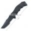 9.1Inch G10  handle with black oxide blade stainless steel survival knife folding Tactical knife