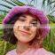 Hot Sale Custom Size Crochet bucket hat Tulip bucket hat flower purple rose Vietnam Supplier Cheap Wholesale