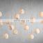 Alabaster Cluster Chandeliers for Living Room High Ceiling Light Fixtures Entrance Ceiling Pendant Drops Lights for Stairwell