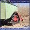 Customized triangle track chassis for anti sinking in desert terrain