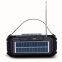 Wireless Call Solar Energy Music Player With Electric Torch With Phone Holder Outdoor Fm Radio Usb Player Tf Solar Charging