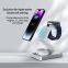 15W 3-in-1 Wireless Charger Efficient Fast Charging Stand Safe Charging Mobile Phone Headset Watch Three Devices Charging ABS