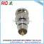 Straight brass with nickel plating Coaxial Adapter BNC Male to RCA Male BNC to RCA