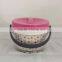 Lunch box with portable handle, ceramic inner tiffin box