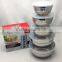 stainless steel storage box with lid Food container set