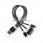2016 china factory wholesale 1 in 3 usb cable multifunctional hot selling promotion usb cable