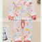 2016 hot selling 100% cotton newborn plain organic baby clothes 0-3 months romper clothes