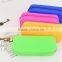Custom silicone rubber colored pencil cases/ pencil case bag/ cute pencil pouch