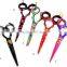 Hairdressing scissors , Multi colored , Powder coating , Plasma coating colored Customized Scissors