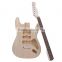 High Quality Electric Guitar DIY Kit Set ST Style Electric Guitar Basswood Body Maple Neck Rosewood Fingerboard