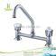Light Weight Plastic Water Mixer Two Holes Water Ridge Kitchen Faucet