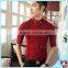 Red color men half sleeve shirts