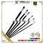 6Pcs Wood Handle Filbert Shape Nylon Hair Watercolor Painting Artist Paint Brush Pen Set