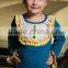 Cheap girls blank ruffle sleeve t shirt kids plain red t-shirt wholesale