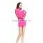 hot seamless latest net dress designs with collar