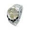 Unisex stainless steel case back quartz watch