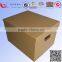 Corrugated carton file box with handle,lid and base two parts of the file box