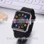 Newest 30M Waterproof TOP Quality silicone smart Watch Customs logo square watch