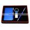 Promotion custom pen keychain gift set