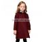 Baby-Girls Winter Wool Dress with Peter Pan Collar Kids Clothes Manufacturer OEM Type ODM Factory Guangzhou