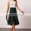 2016 lady cheap price two layers light chiffon skirt midi skirt
