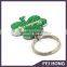 Custom Design Sparkling Four-leaved Clover Keychain