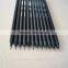 7" standard size hexagonal shape sharpened black linden wood 2.2mm lead black knight HB pencil