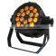 hot selling dmx 18pcs rgbwa uv 6in1 ip 65 led par light